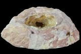 Fluorescent Calcite Geode In Sandstone - Morocco #89695-2